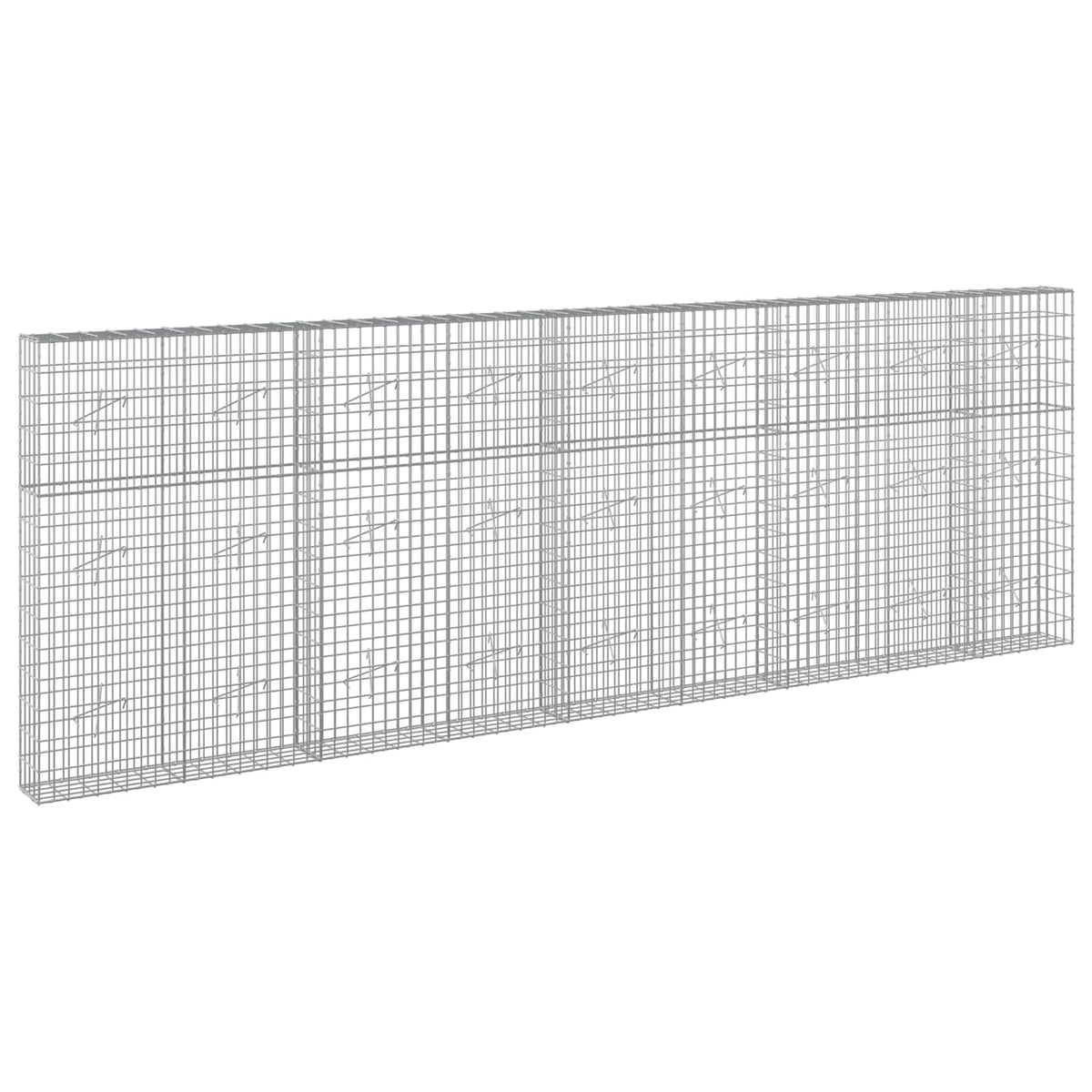 Gabion with 5 mm Wire and 5x10 cm Mesh 450x20x150 cm