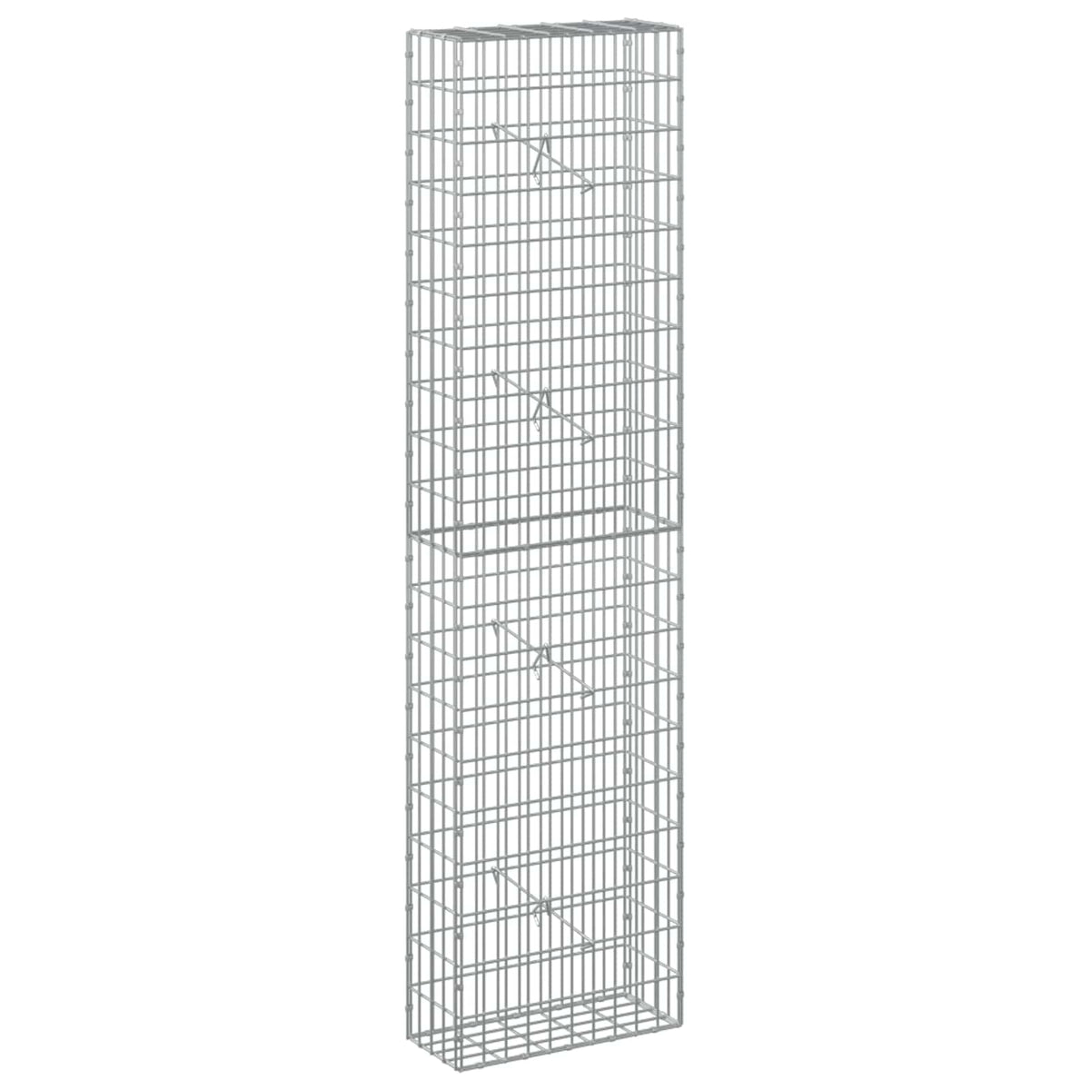 Gabion with 5 mm Wire and 5x10 cm Mesh 50x20x200 cm