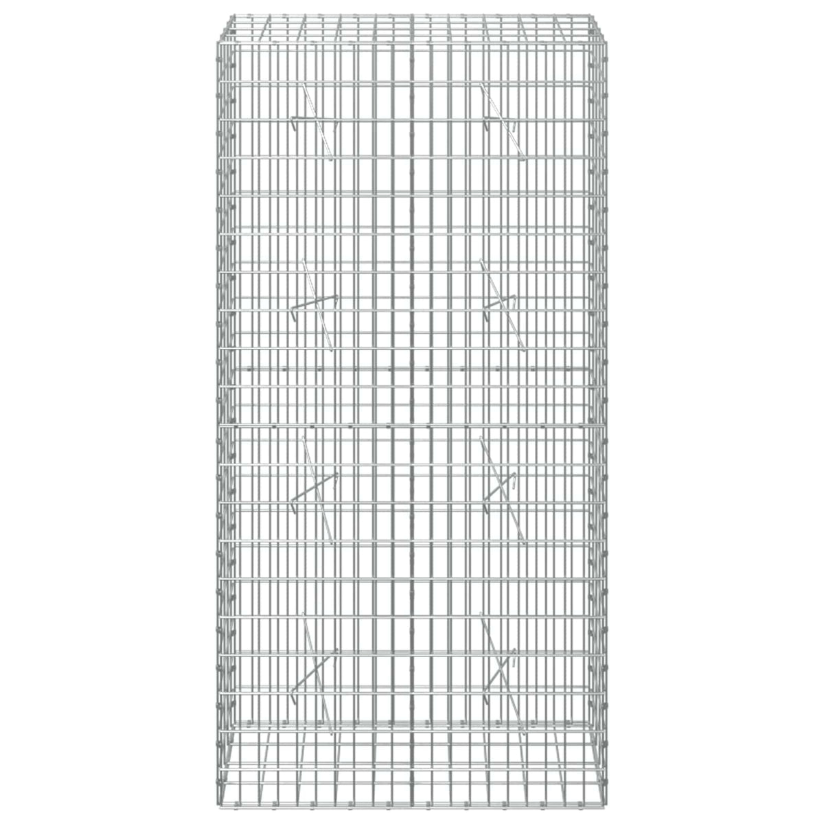 Gabion with 5 mm Wire and 5x10 cm Mesh 100x20x200 cm