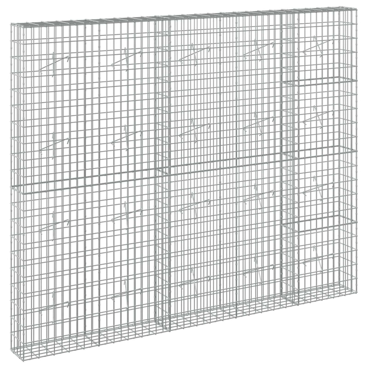 Gabion with 5 mm Wire and 5x10 cm Mesh 250x20x200 cm