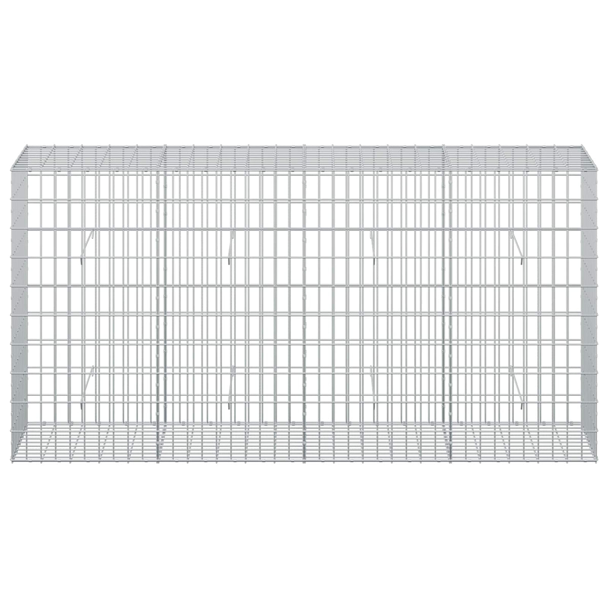 Gabion with 5 mm Wire and 5x10 cm Mesh 200x50x100 cm