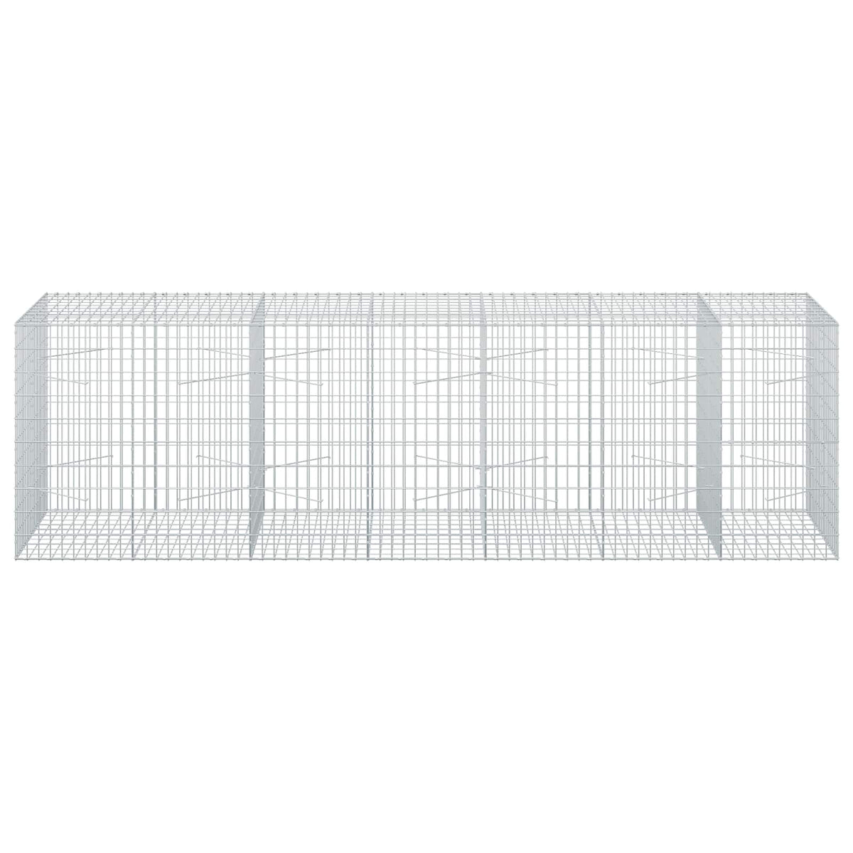 Gabion with 5 mm Wire and 5x10 cm Mesh 350x100x100 cm