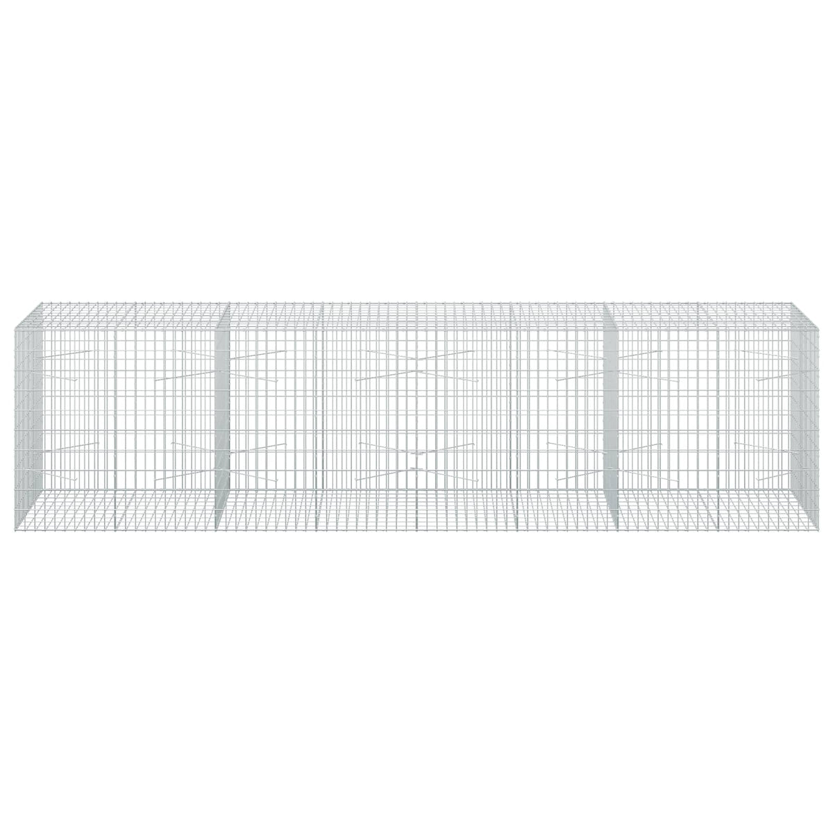 Gabion with 5 mm Wire and 5x10 cm Mesh 400x100x100 cm