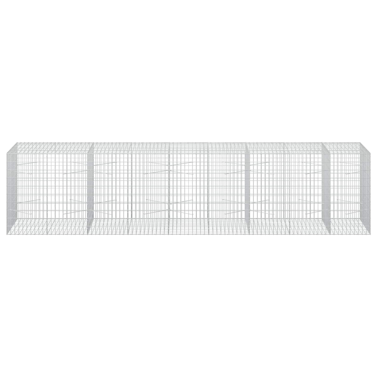 Gabion with 5 mm Wire and 5x10 cm Mesh 450x100x100 cm