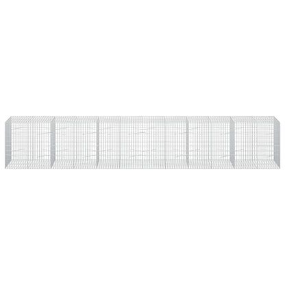 Gabion with 5 mm Wire and 5x10 cm Mesh 600x100x100 cm