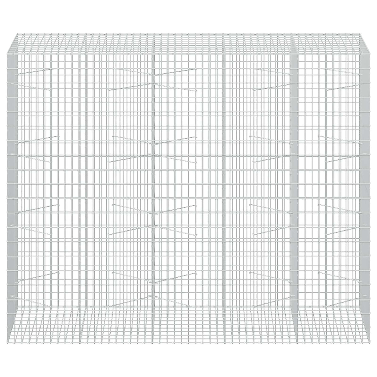 Gabion with 5 mm Wire and 5x10 cm Mesh 250x100x200 cm