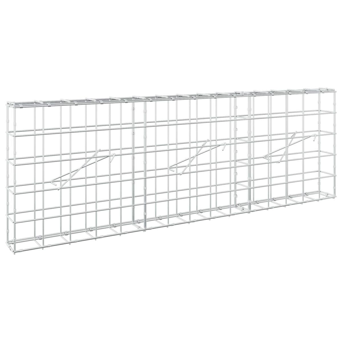 Gabion with 5 mm Wire and 10x10 cm Mesh 150x10x50 cm