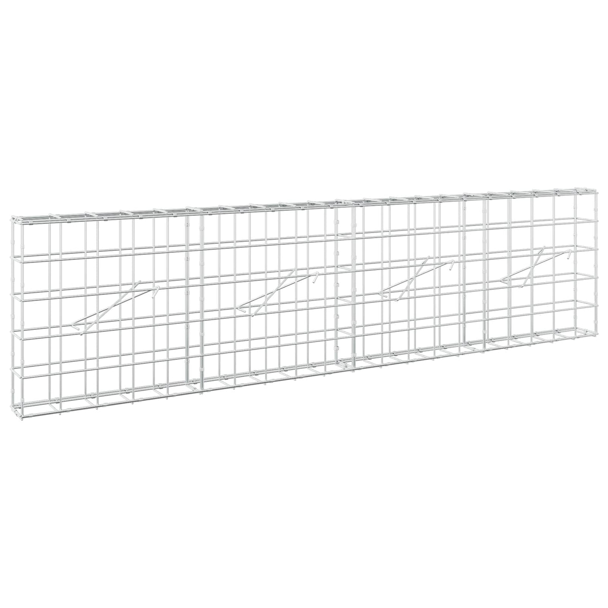 Gabion with 5 mm Wire and 10x10 cm Mesh 200x10x50 cm