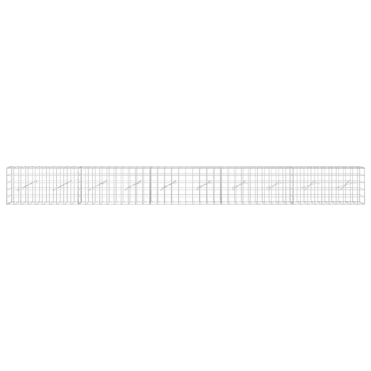 Gabion with 5 mm Wire and 10x10 cm Mesh 500x10x50 cm