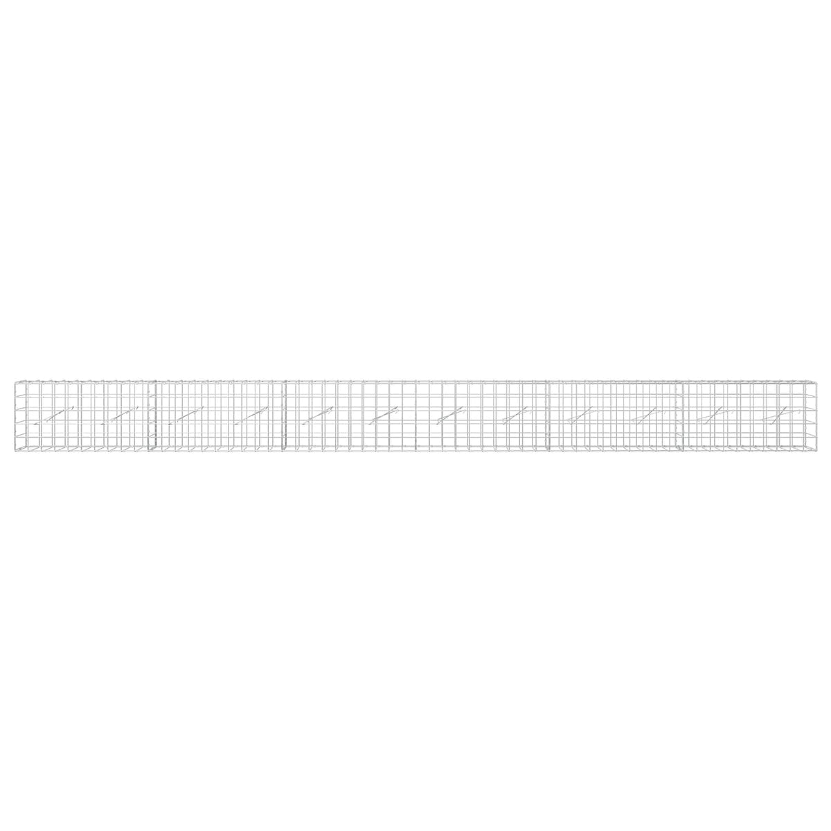 Gabion with 5 mm Wire and 10x10 cm Mesh 600x10x50 cm