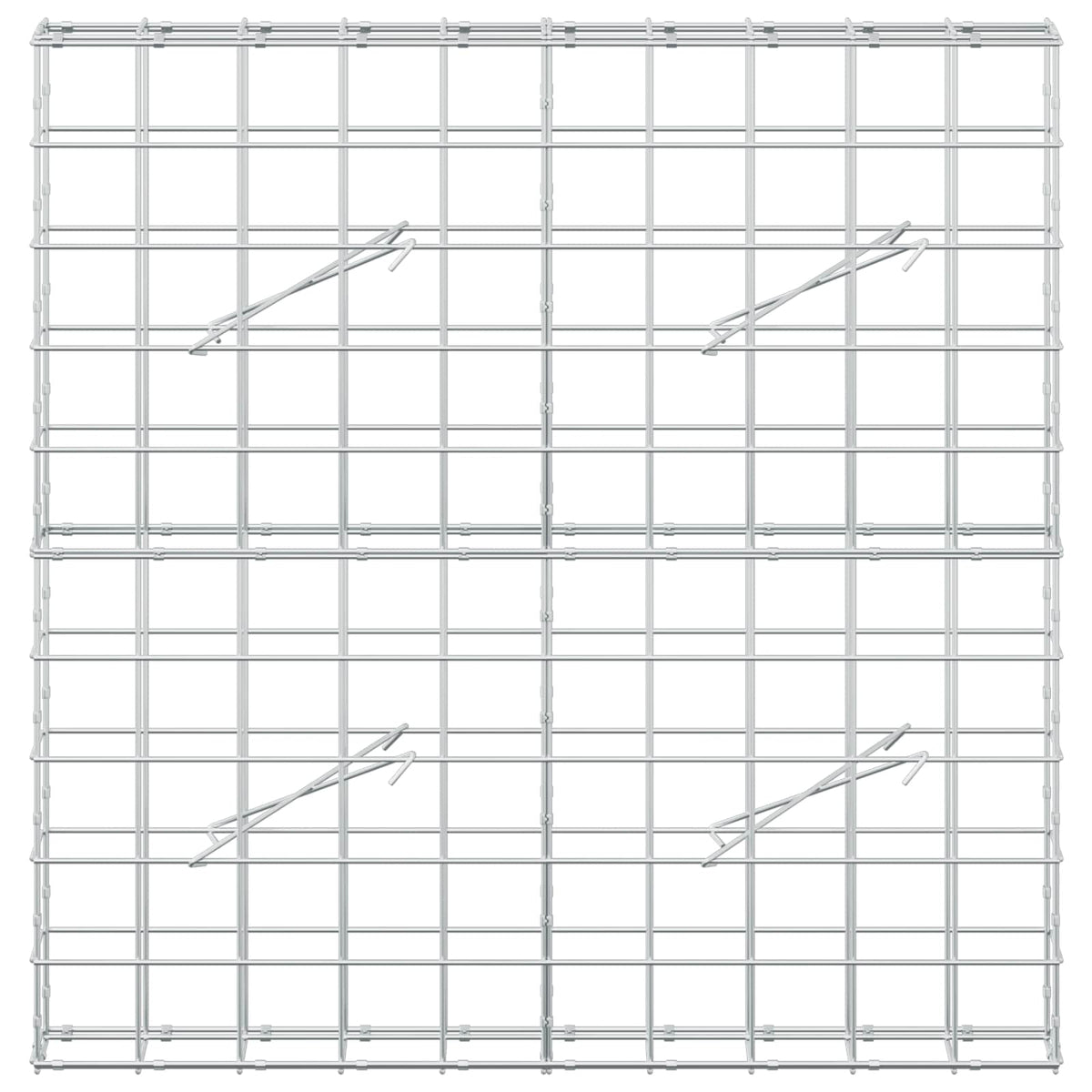 Gabion with 5 mm Wire and 10x10 cm Mesh 100x10x100 cm
