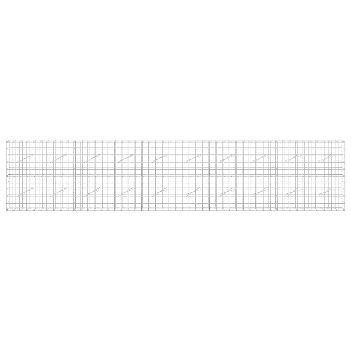 Gabion with 5 mm Wire and 10x10 cm Mesh 500x10x100 cm