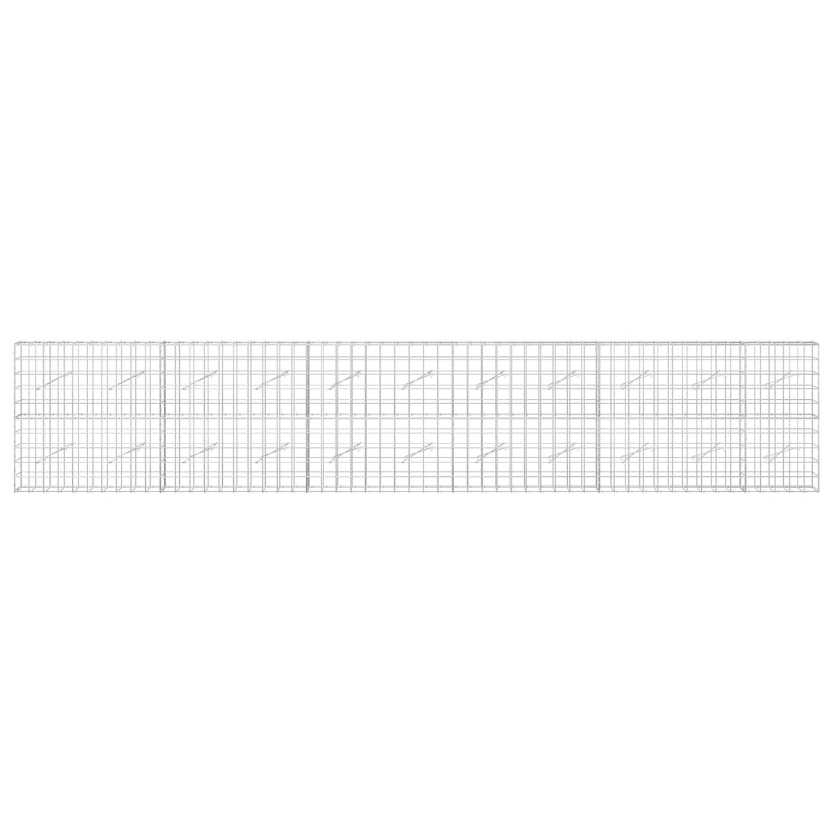 Gabion with 5 mm Wire and 10x10 cm Mesh 550x10x100 cm