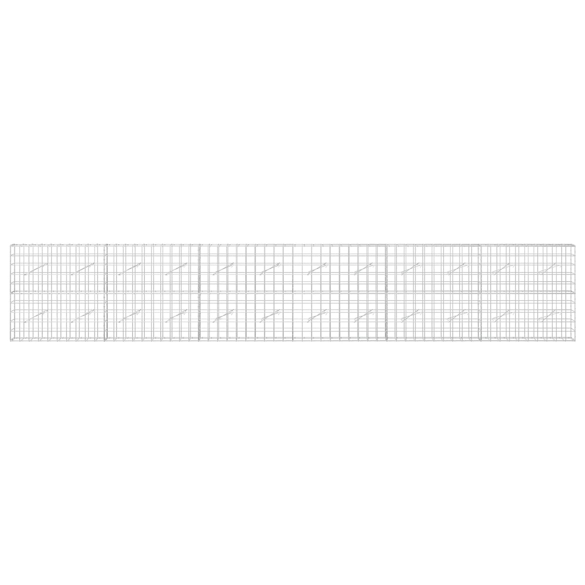 Gabion with 5 mm Wire and 10x10 cm Mesh 600x10x100 cm