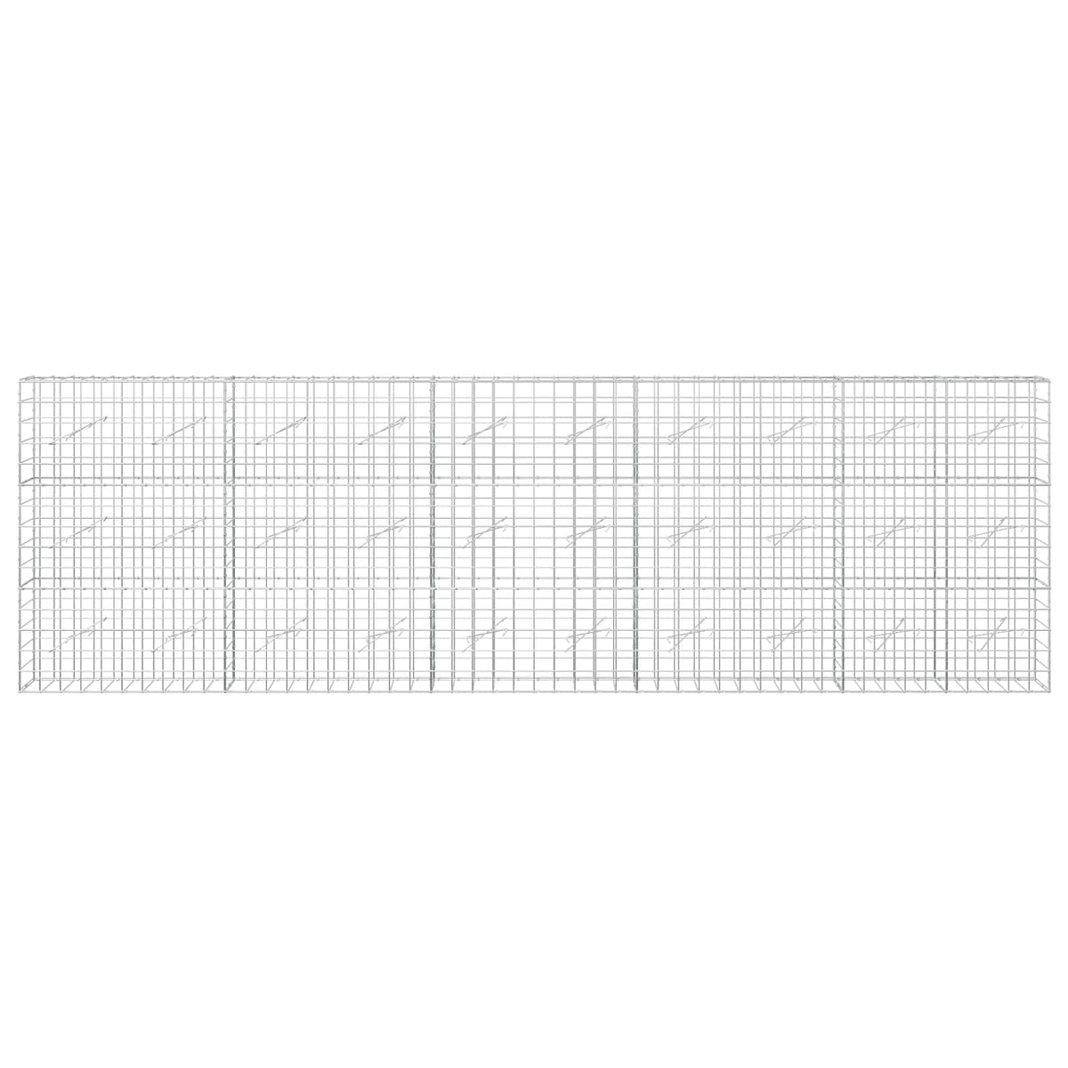 Gabion with 5 mm Wire and 10x10 cm Mesh 500x10x150 cm