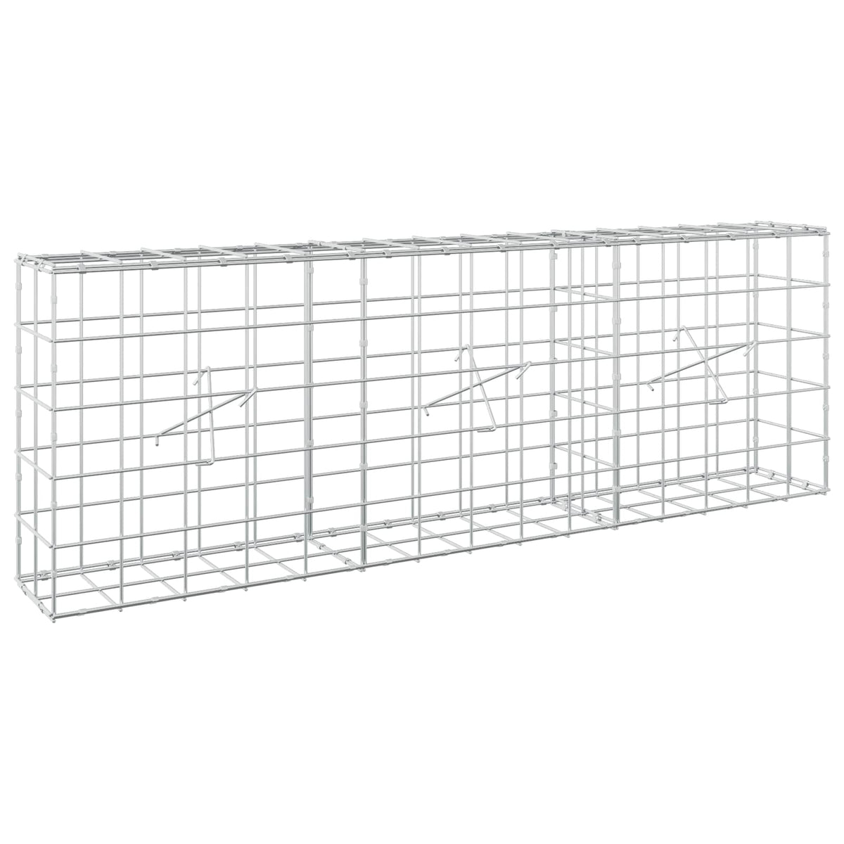 Gabion with 5 mm Wire and 10x10 cm Mesh 150x20x50 cm