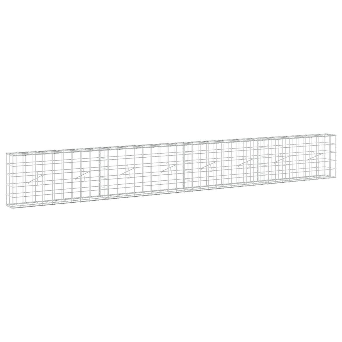 Gabion with 5 mm Wire and 10x10 cm Mesh 400x20x50 cm