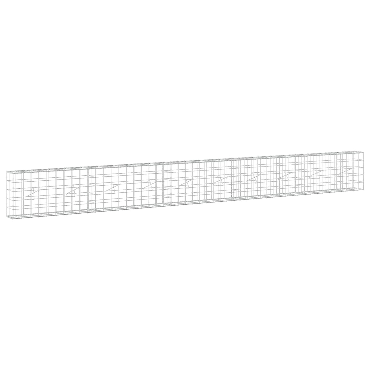 Gabion with 5 mm Wire and 10x10 cm Mesh 500x20x50 cm