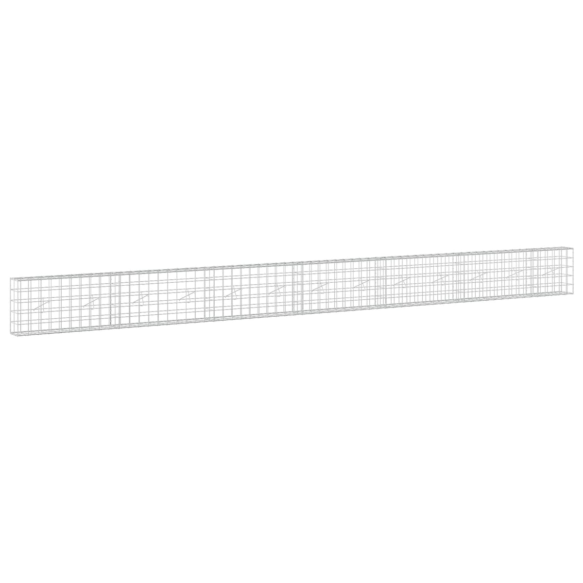 Gabion with 5 mm Wire and 10x10 cm Mesh 650x20x50 cm
