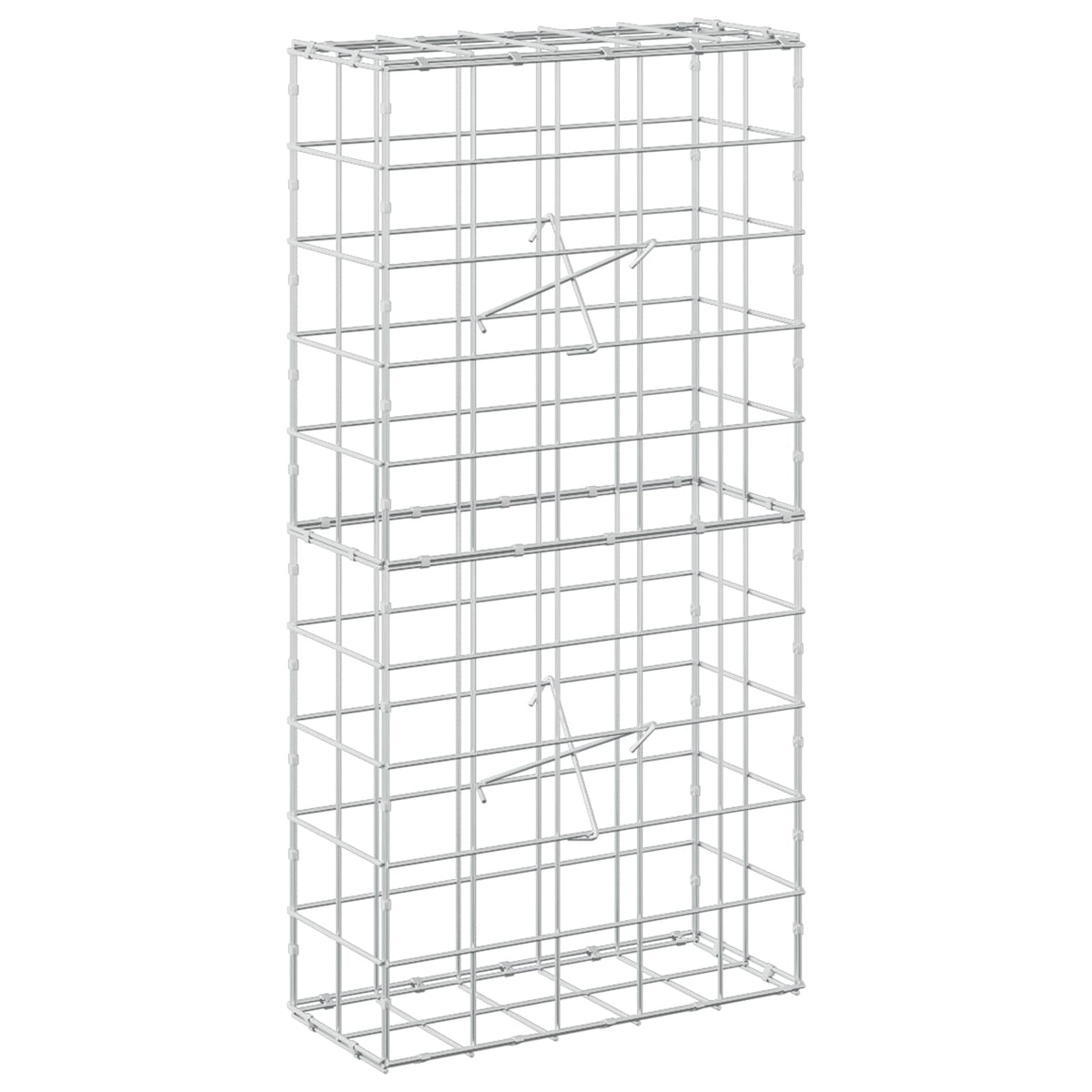Gabion with 5 mm Wire and 10x10 cm Mesh 50x20x100 cm