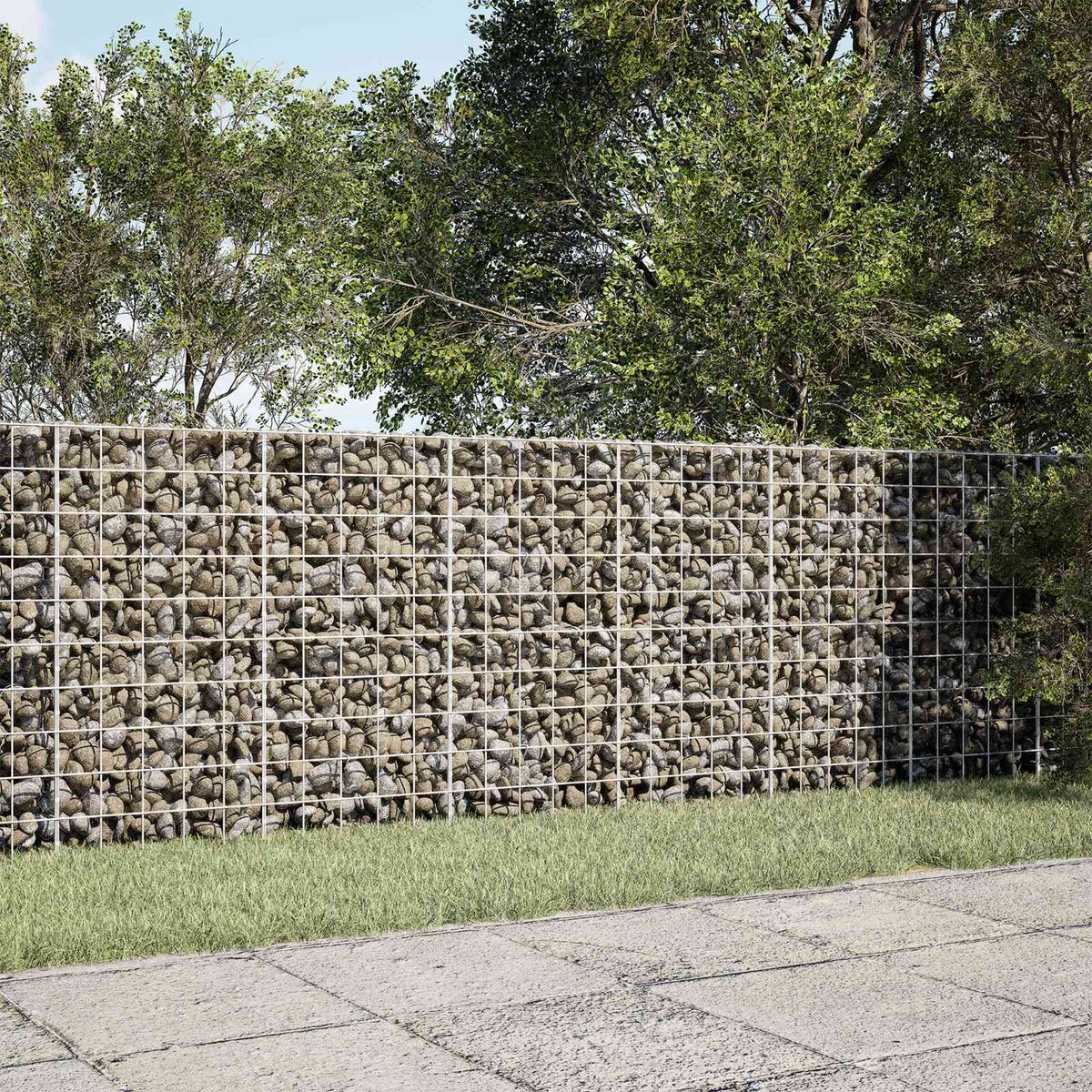 Gabion with 5 mm Wire and 10x10 cm Mesh 200x20x100 cm