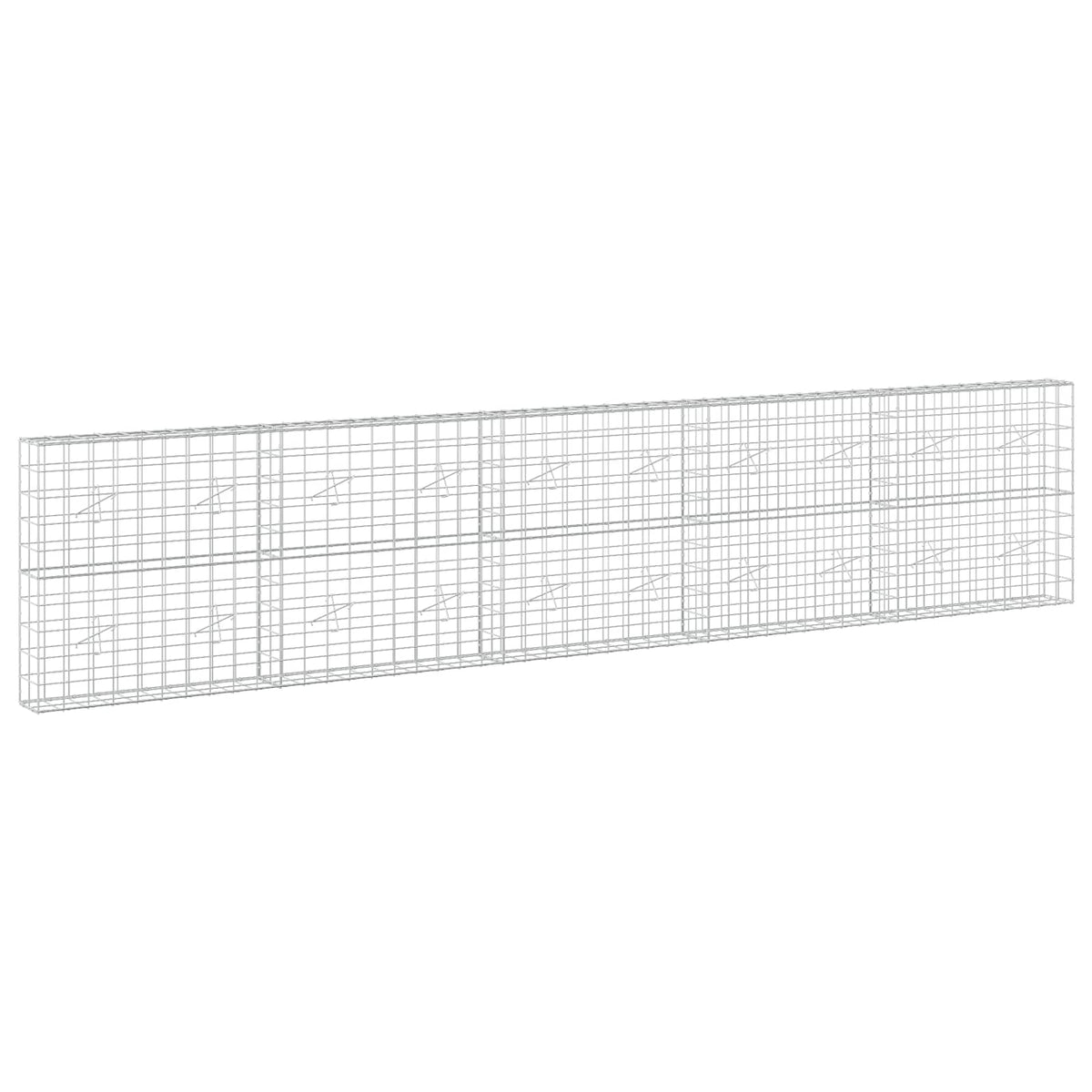 Gabion with 5 mm Wire and 10x10 cm Mesh 500x20x100 cm