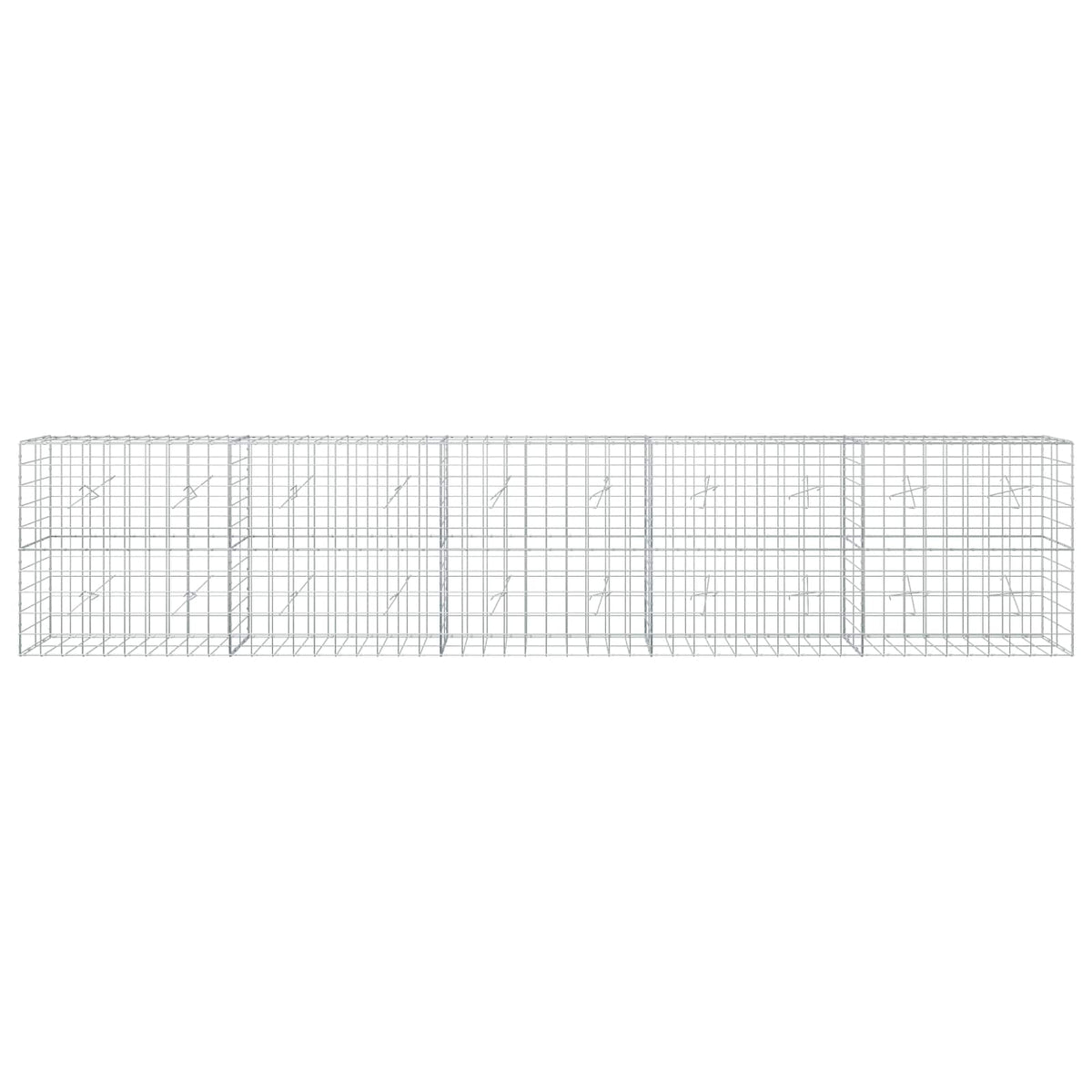 Gabion with 5 mm Wire and 10x10 cm Mesh 500x20x100 cm