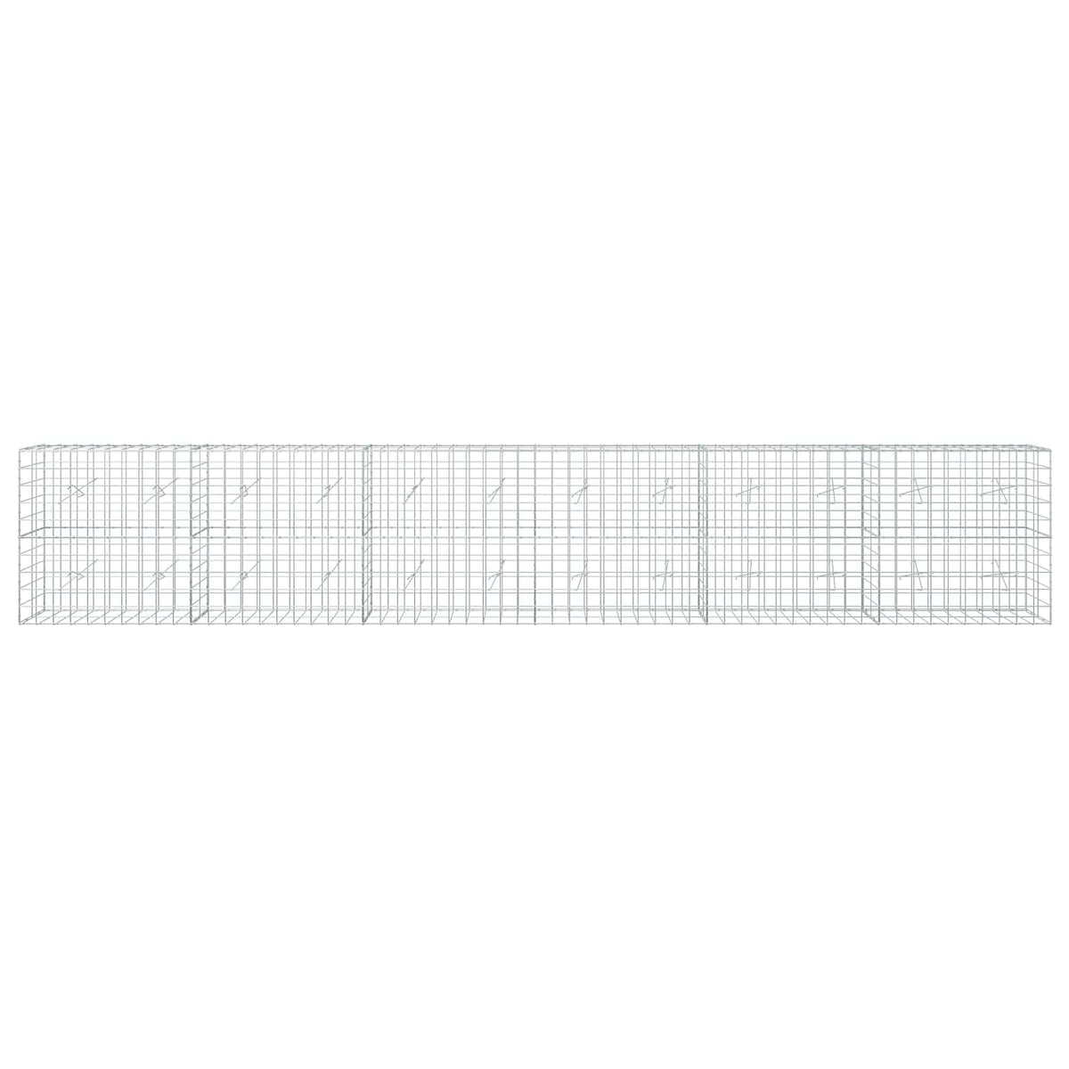 Gabion with 5 mm Wire and 10x10 cm Mesh 600x20x100 cm