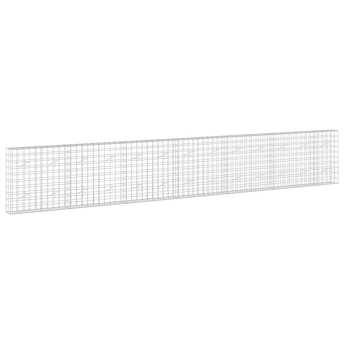 Gabion with 5 mm Wire and 10x10 cm Mesh 650x20x100 cm