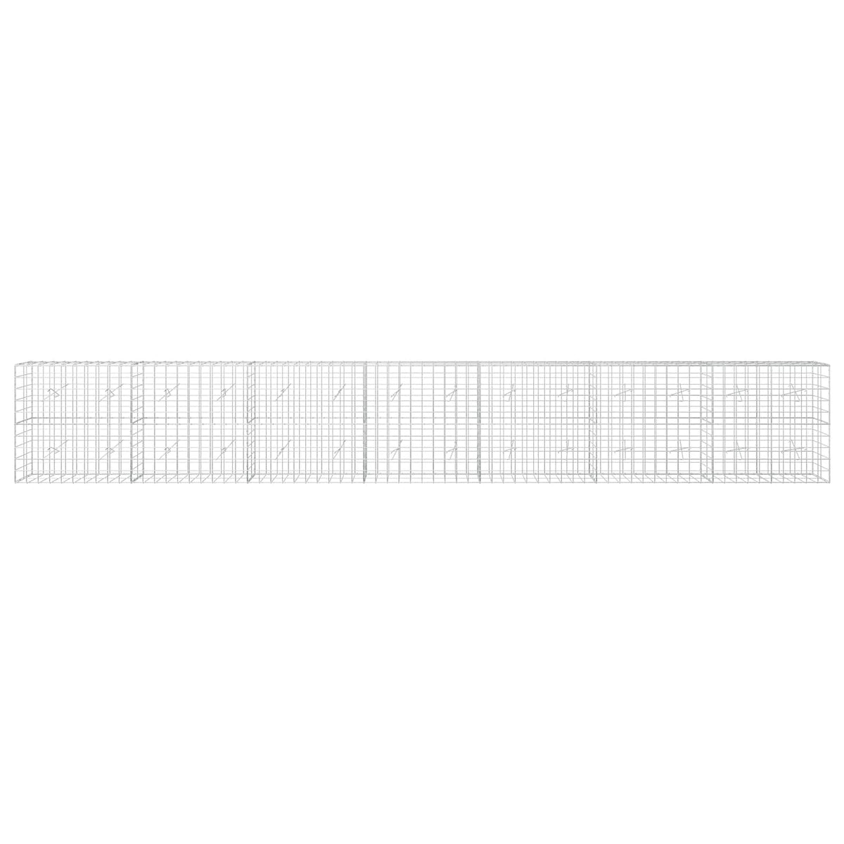 Gabion with 5 mm Wire and 10x10 cm Mesh 700x20x100 cm