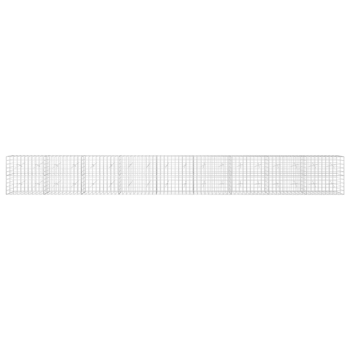 Gabion with 5 mm Wire and 10x10 cm Mesh 900x20x100 cm