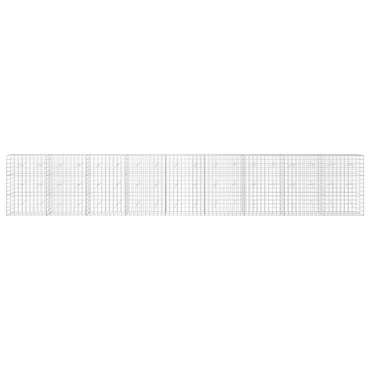 Gabion with 5 mm Wire and 10x10 cm Mesh 900x20x150 cm