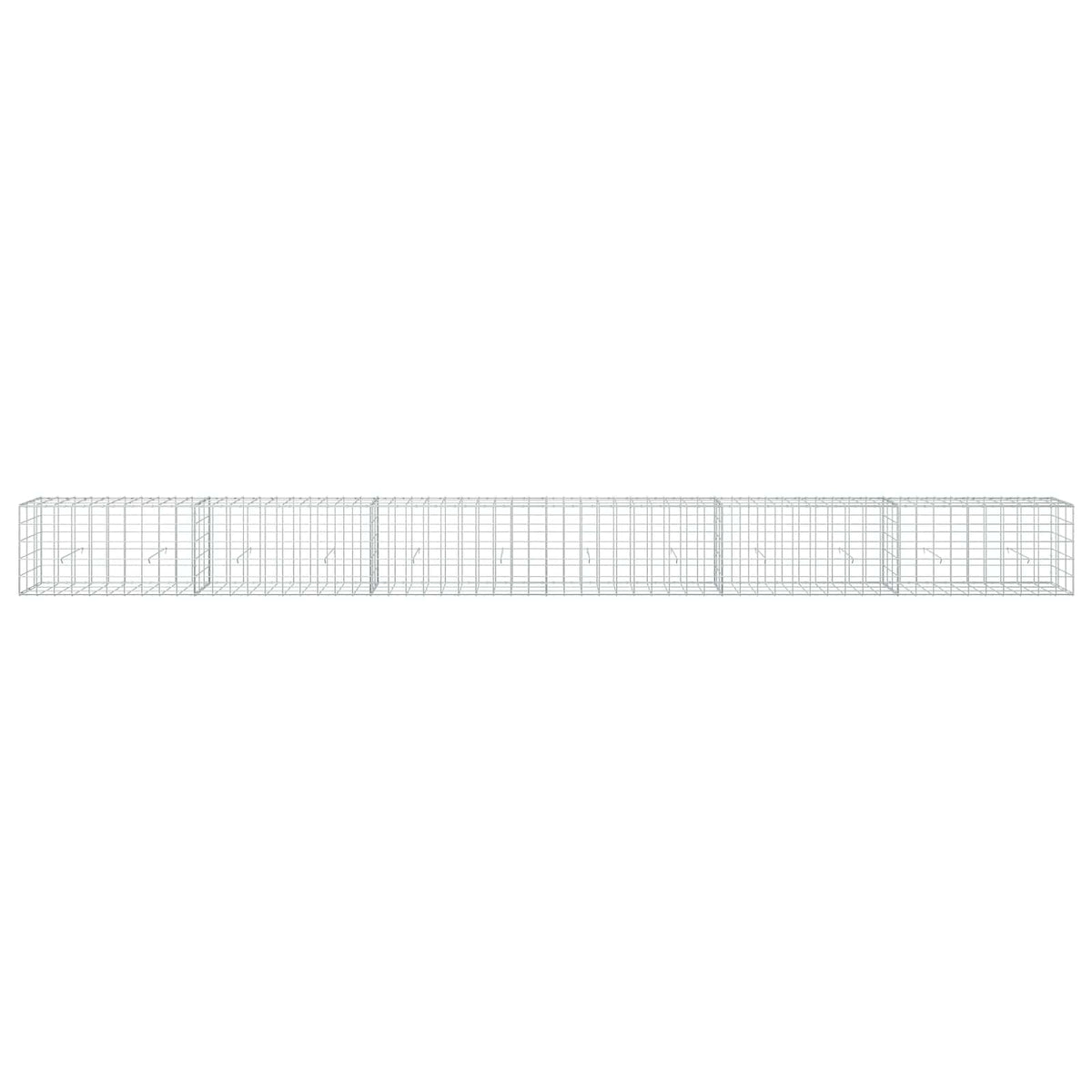 Gabion with 5 mm Wire and 10x10 cm Mesh 600x30x50 cm