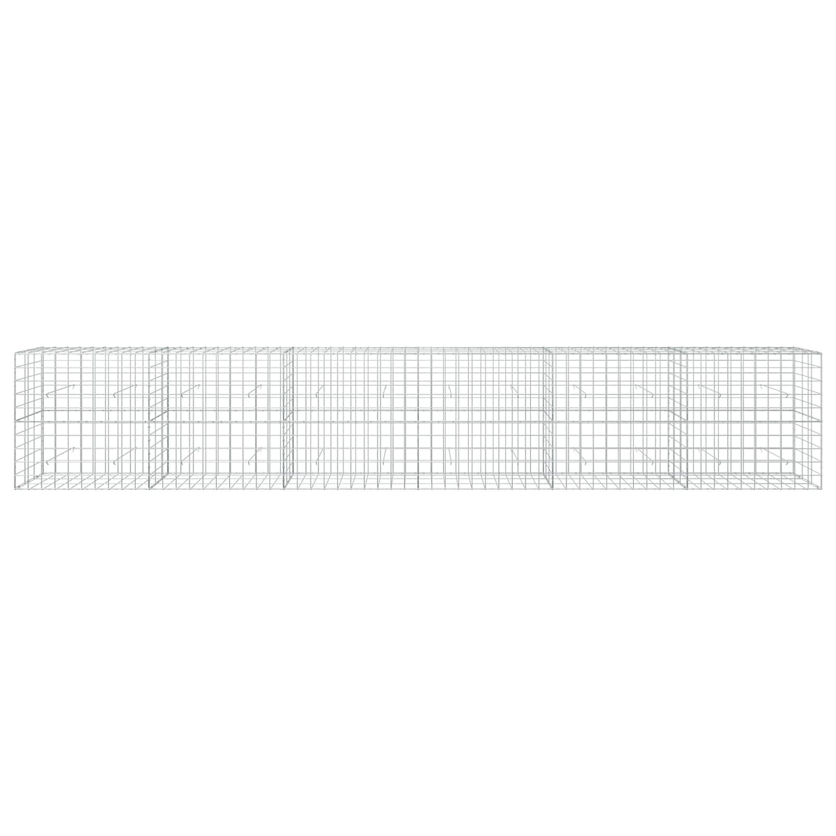 Gabion with 5 mm Wire and 10x10 cm Mesh 600x30x100 cm