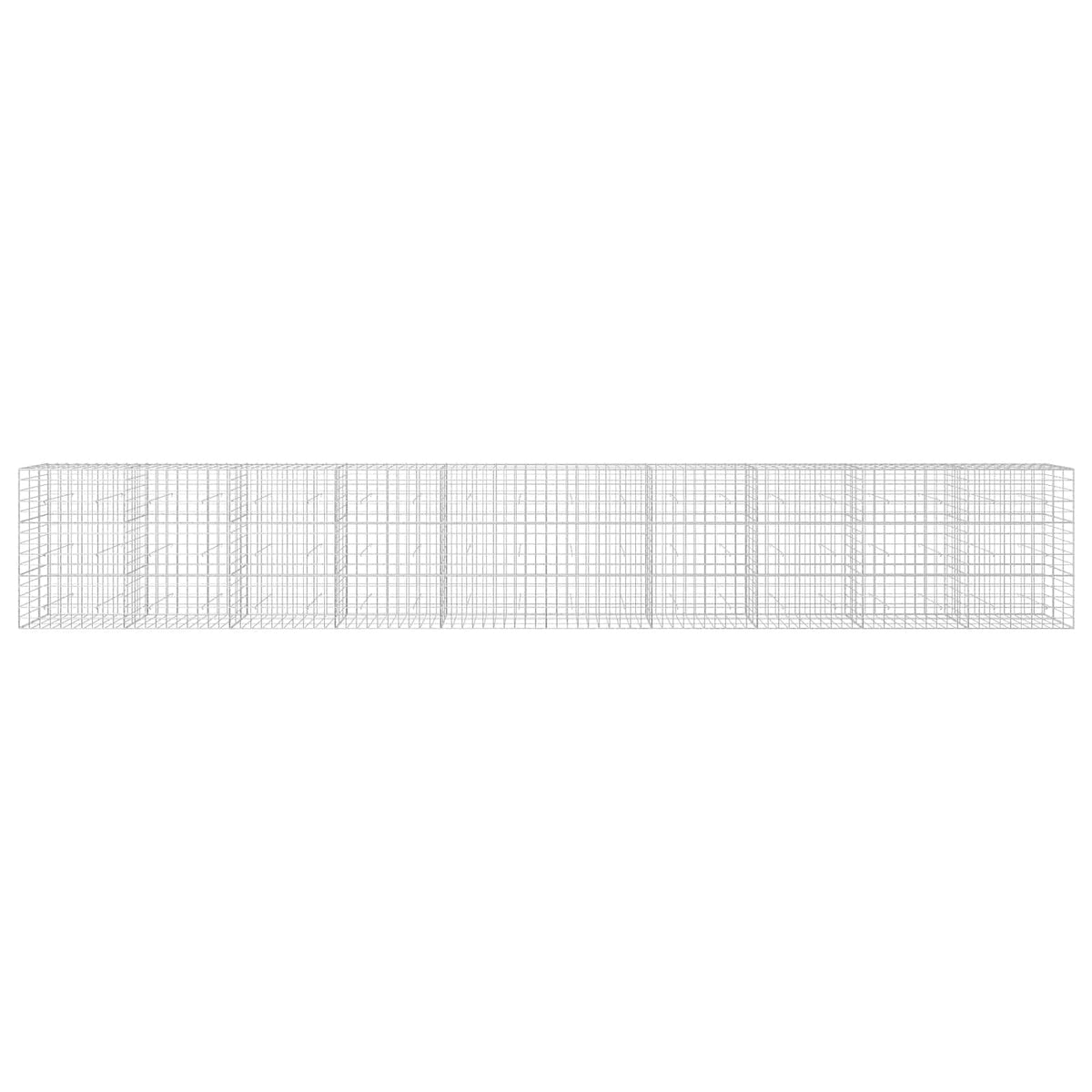 Gabion with 5 mm Wire and 10x10 cm Mesh 1000x30x150 cm