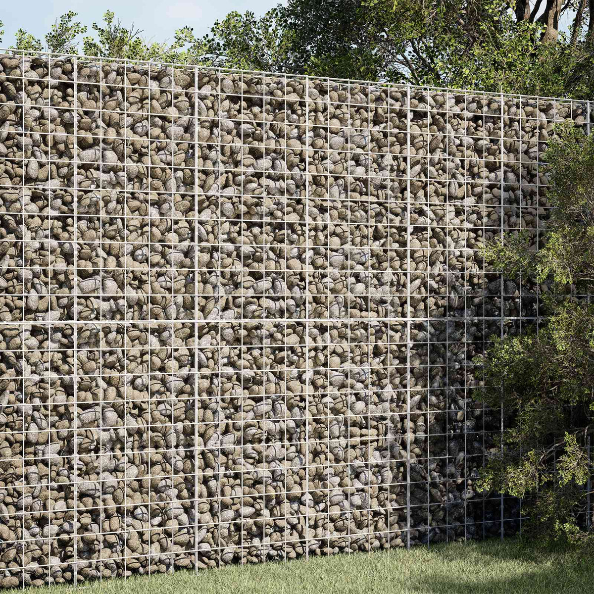 Gabion with 5 mm Wire and 10x10 cm Mesh 100x30x200 cm