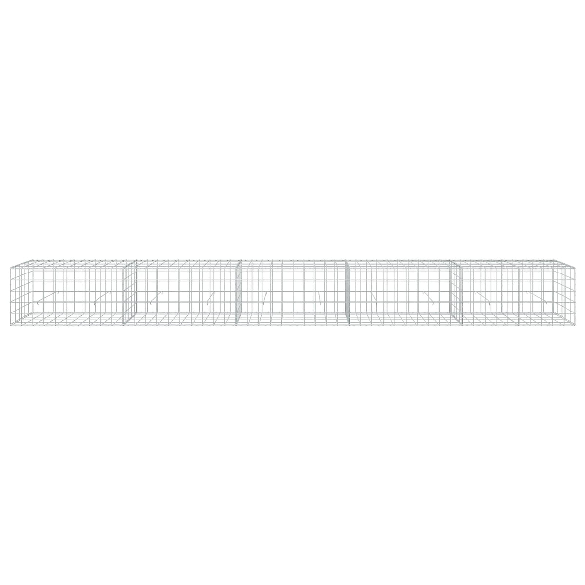 Gabion with 5 mm Wire and 10x10 cm Mesh 500x50x50 cm