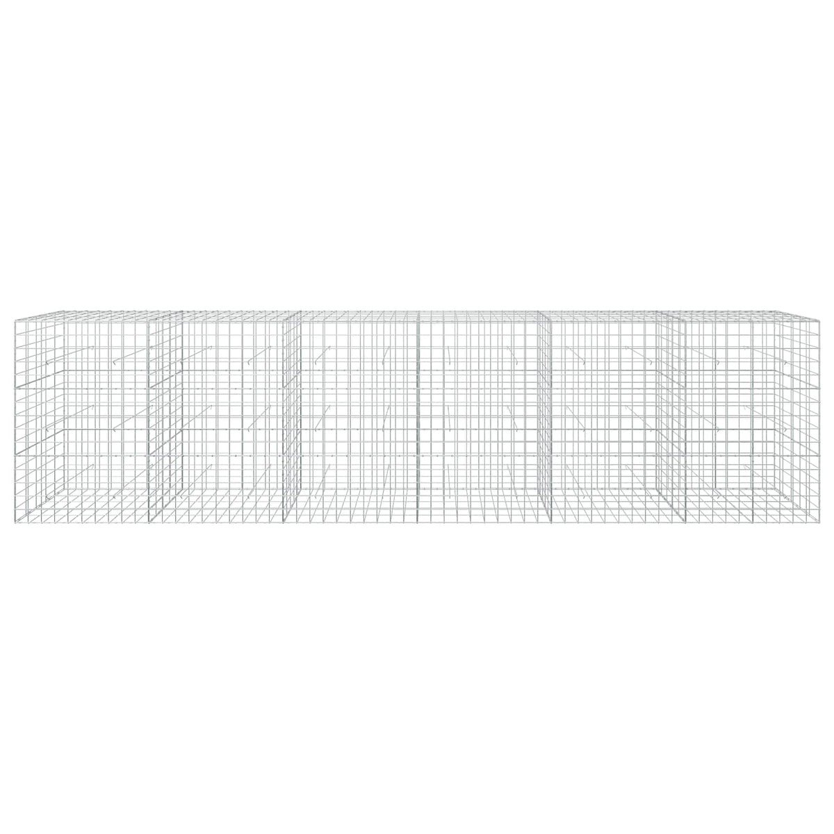 Gabion with 5 mm Wire and 10x10 cm Mesh 600x50x150 cm
