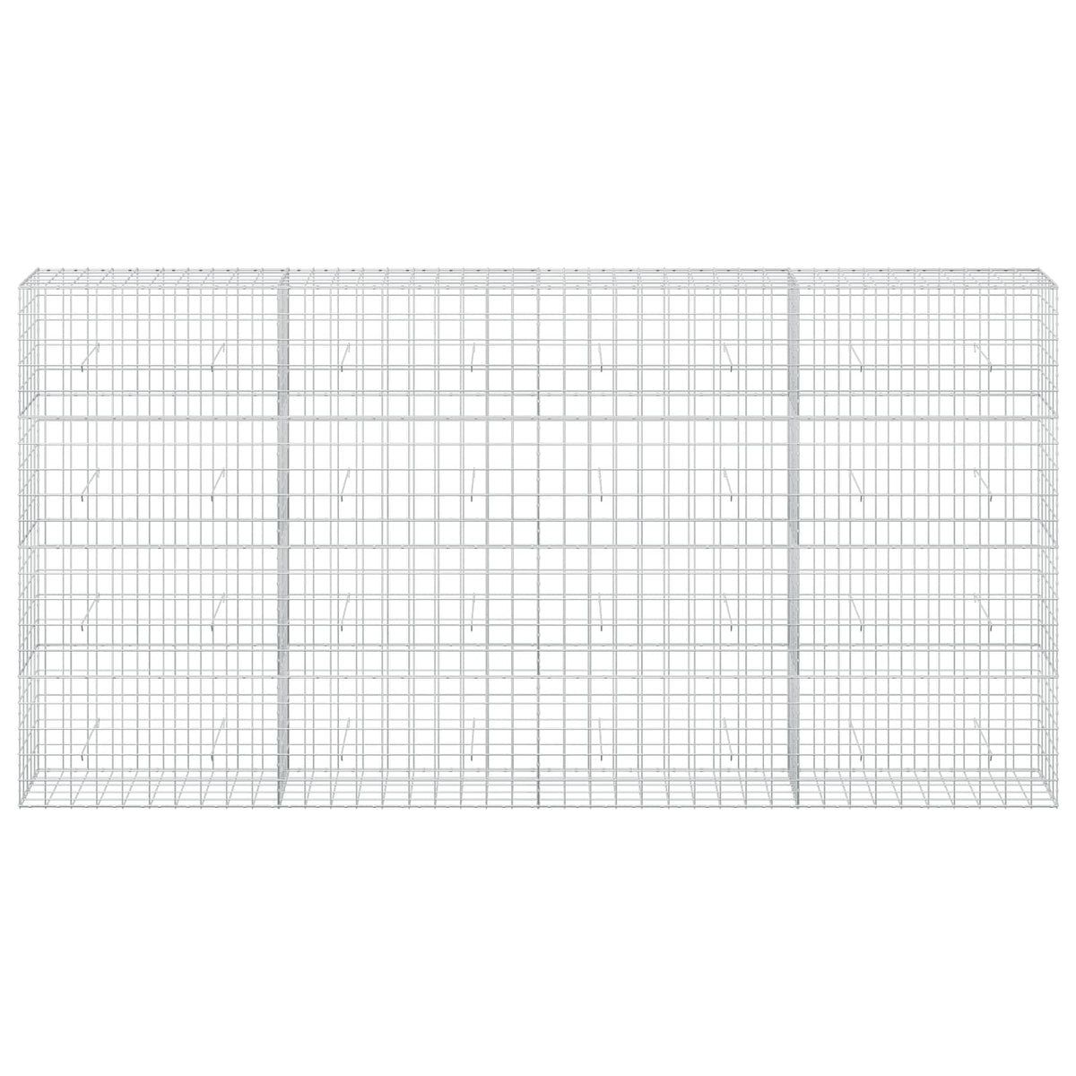 Gabion with 5 mm Wire and 10x10 cm Mesh 400x50x200 cm