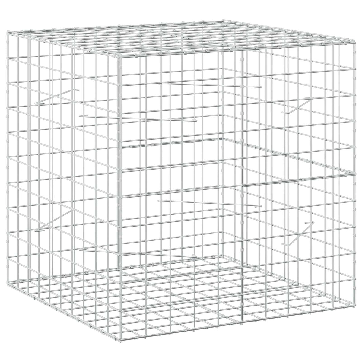 Gabion with 5 mm Wire and 10x10 cm Mesh 100x100x100 cm
