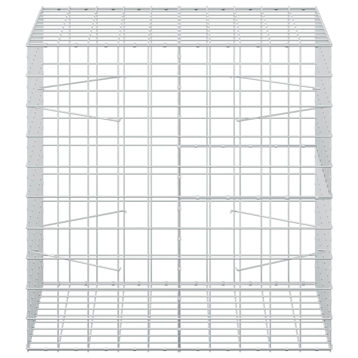 Gabion with 5 mm Wire and 10x10 cm Mesh 100x100x100 cm
