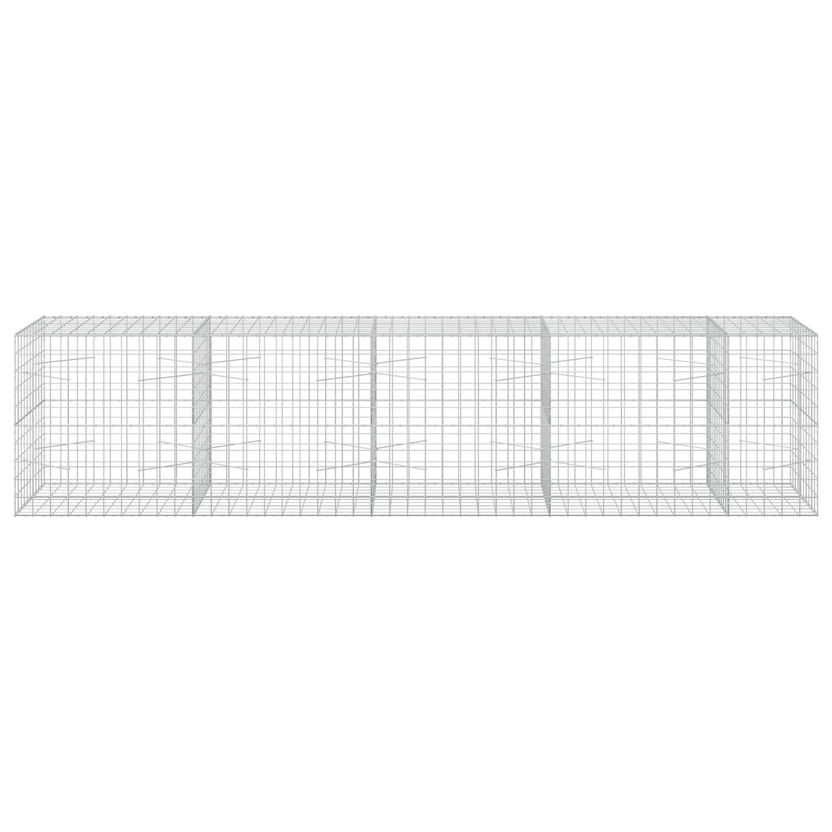 Gabion with 5 mm Wire and 10x10 cm Mesh 450x100x100 cm