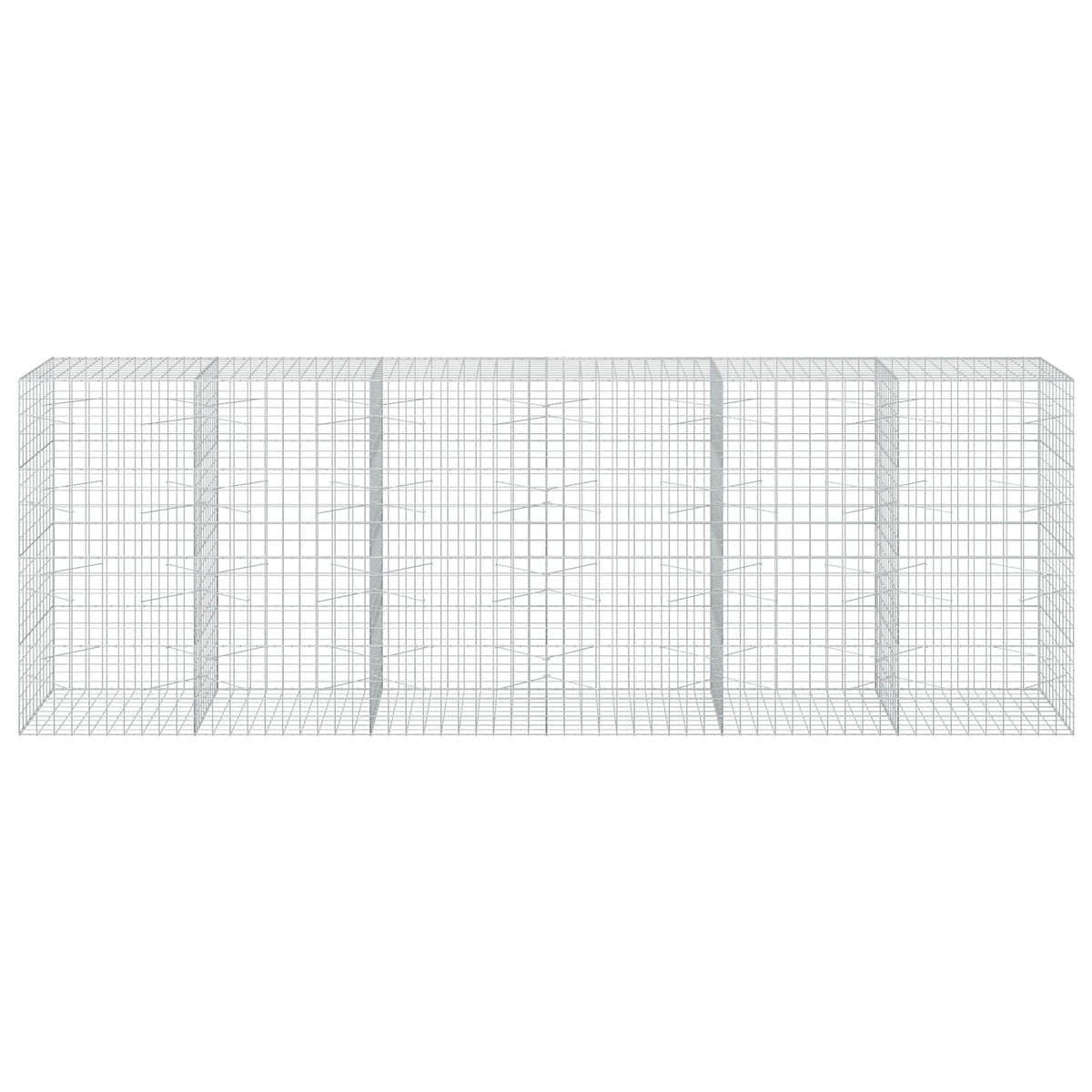 Gabion with 5 mm Wire and 10x10 cm Mesh 600x100x200 cm