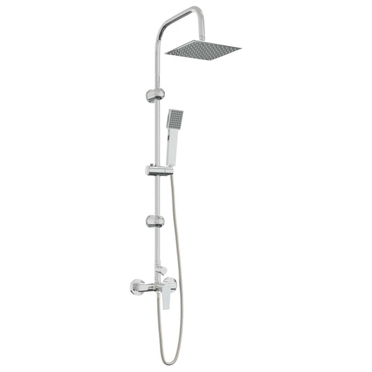 Shower System Chrome Stainless Steel 21 x 48 x 112 cm