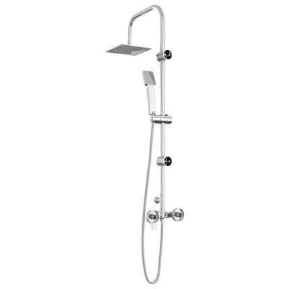 Shower System Chrome Stainless Steel 21 x 48 x 112 cm