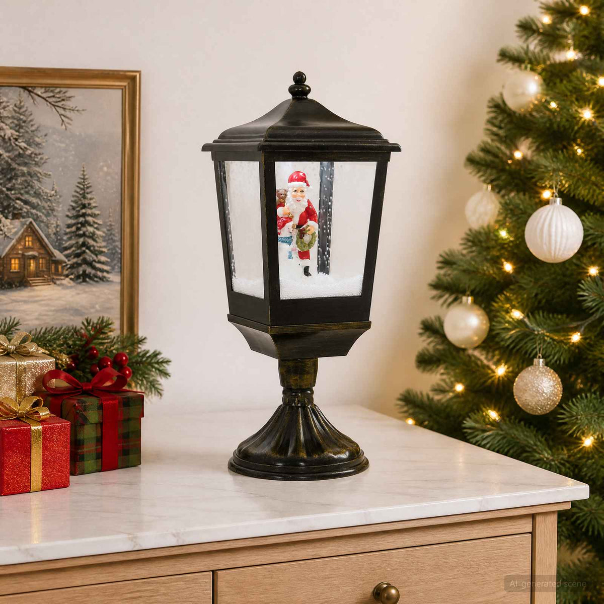 Christmas Lantern ESPOO Cool White 20.5 x 20.5 x 52 cm