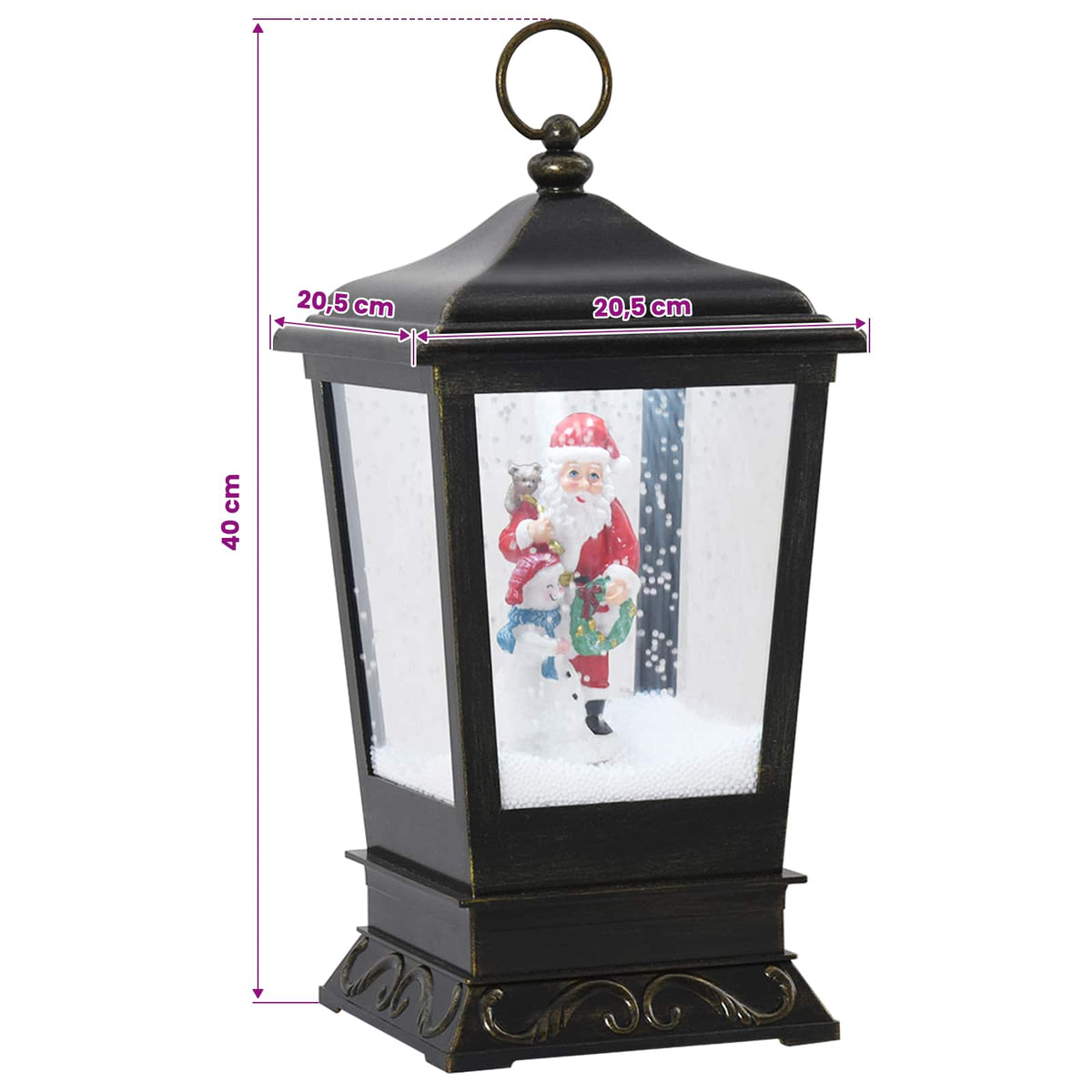Christmas Lantern ESPOO Cool White 20.5 x 20.5 x 40 cm