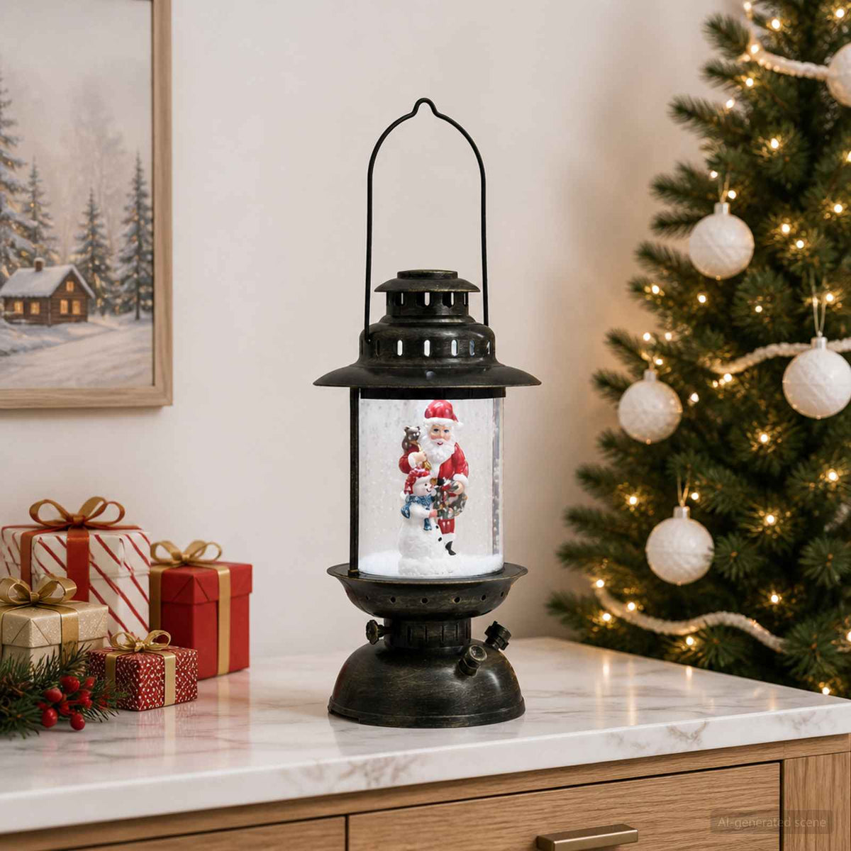 Christmas Lantern ESPOO Cool White Ø 21 x 40.5 cm