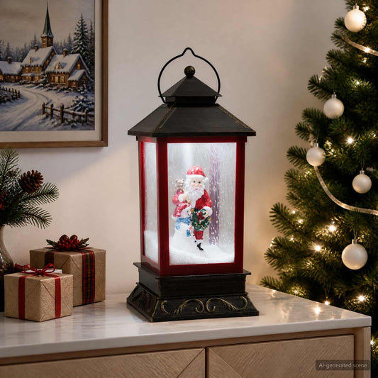 Christmas Lantern ESPOO Cold White 17.5 x 17.5 x 41 cm