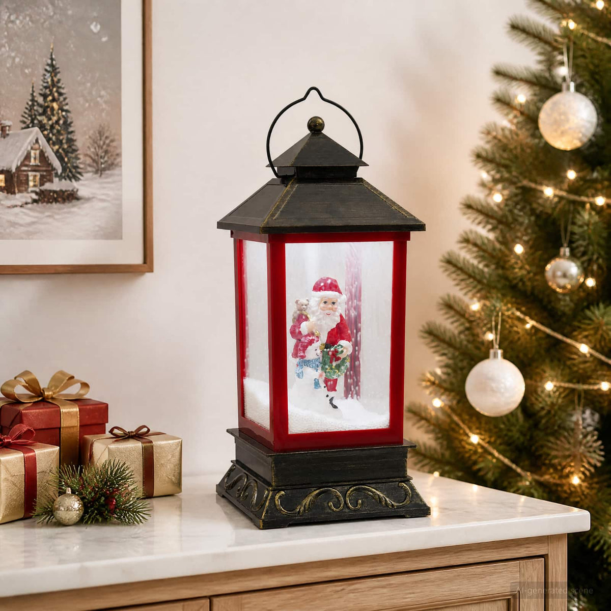 Christmas Lantern ESPOO Cold White 17.5 x 17.5 x 41 cm